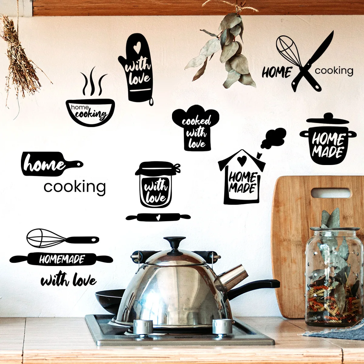 Cooking Kitchen Tableware Wall Stickers For Restaurant Living Room Background Wallpaper Decoration Mural Art Home Decor Sticker
Cooking Kitchen Tableware Wall Stickers For Restaurant Living Room Background Wallpaper Decoration Mural Art Home Decor Sticker