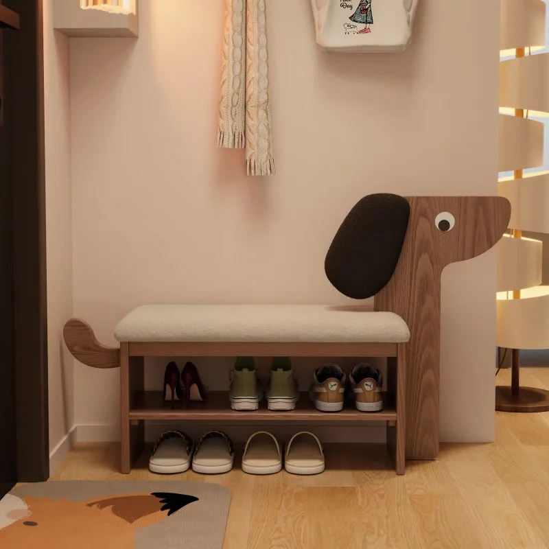 Solid wood puppy shoe changing stool door home cute creative shoe rack shoe stool door
Solid wood puppy shoe changing stool door home cute creative shoe rack shoe stool door