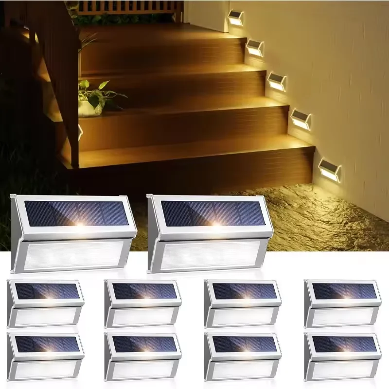 1-8PCS Solar Stainless Steel Step Light Solar Outdoor Lights Waterproof Garden Fence Decoration Wall Lamp for Patio Street Yard
1-8PCS Solar Stainless Steel Step Light Solar Outdoor Lights Waterproof Garden Fence Decoration Wall Lamp for Patio Street Yard