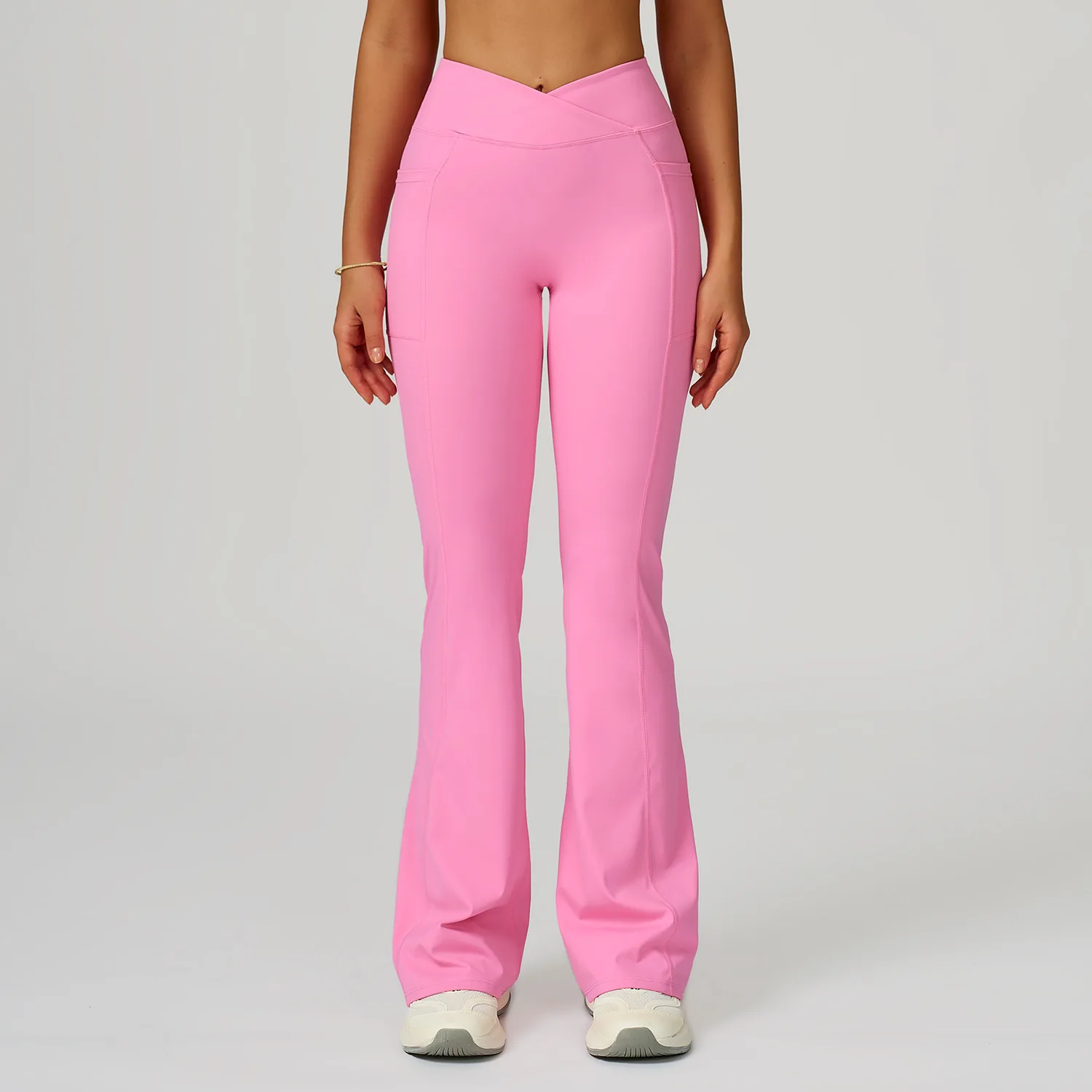 Women Flared Leggings Crossover Waist Gym Fitness Athletic Workout Leggins Yoga Pants with Pockets Sports Training Tights
Women Flared Leggings Crossover Waist Gym Fitness Athletic Workout Leggins Yoga Pants with Pockets Sports Training Tights