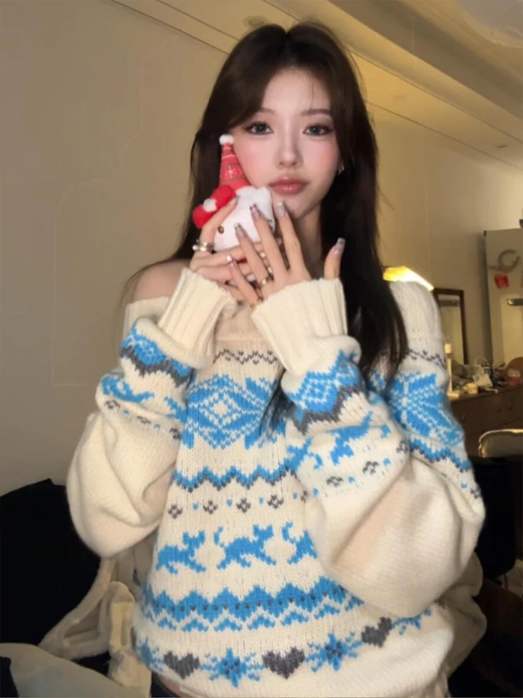 Вязаный свитер с открытыми плечами для женщин, свободный крой, мягкий, осенне-зимний, новый, удобный, с длинными рукавами, модный
Вязаный свитер с открытыми плечами для женщин, свободный крой, мягкий, осенне-зимний, новый, удобный, с длинными рукавами, модный