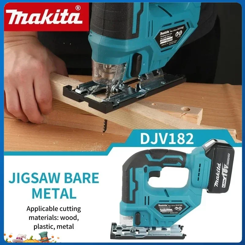 Электрический лобзик Makita DJV182Z 340 Вт, бесщеточный, с пильным полотном, аккумуляторный, портативный, для плотницких работ, с рукояткой-тубусом
Электрический лобзик Makita DJV182Z 340 Вт, бесщеточный, с пильным полотном, аккумуляторный, портативный, для плотницких работ, с рукояткой-тубусом