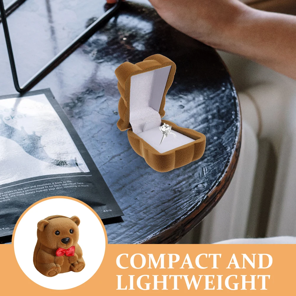 2 Pcs Velvet Bear Jewelry Box Display Storage Shape Miniature Baby Earrings Number Travel
2 Pcs Velvet Bear Jewelry Box Display Storage Shape Miniature Baby Earrings Number Travel