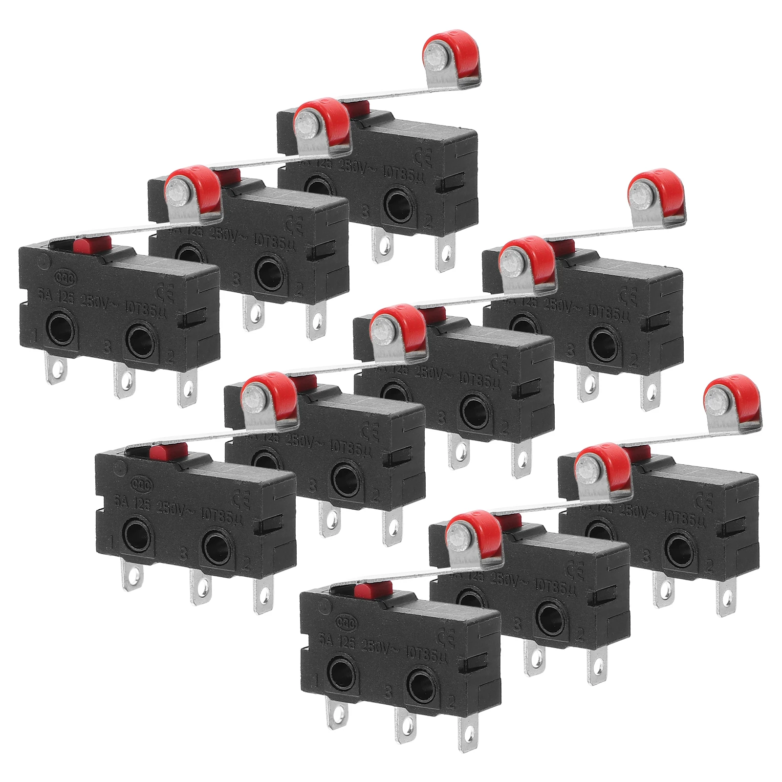 10 pcs Micro Switches SPDT 1NO+1NC 22g 20x6x10mm Lever Black Red Silver Roller Limit Switch NC For Electronics Microwave Door
10 pcs Micro Switches SPDT 1NO+1NC 22g 20x6x10mm Lever Black Red Silver Roller Limit Switch NC For Electronics Microwave Door