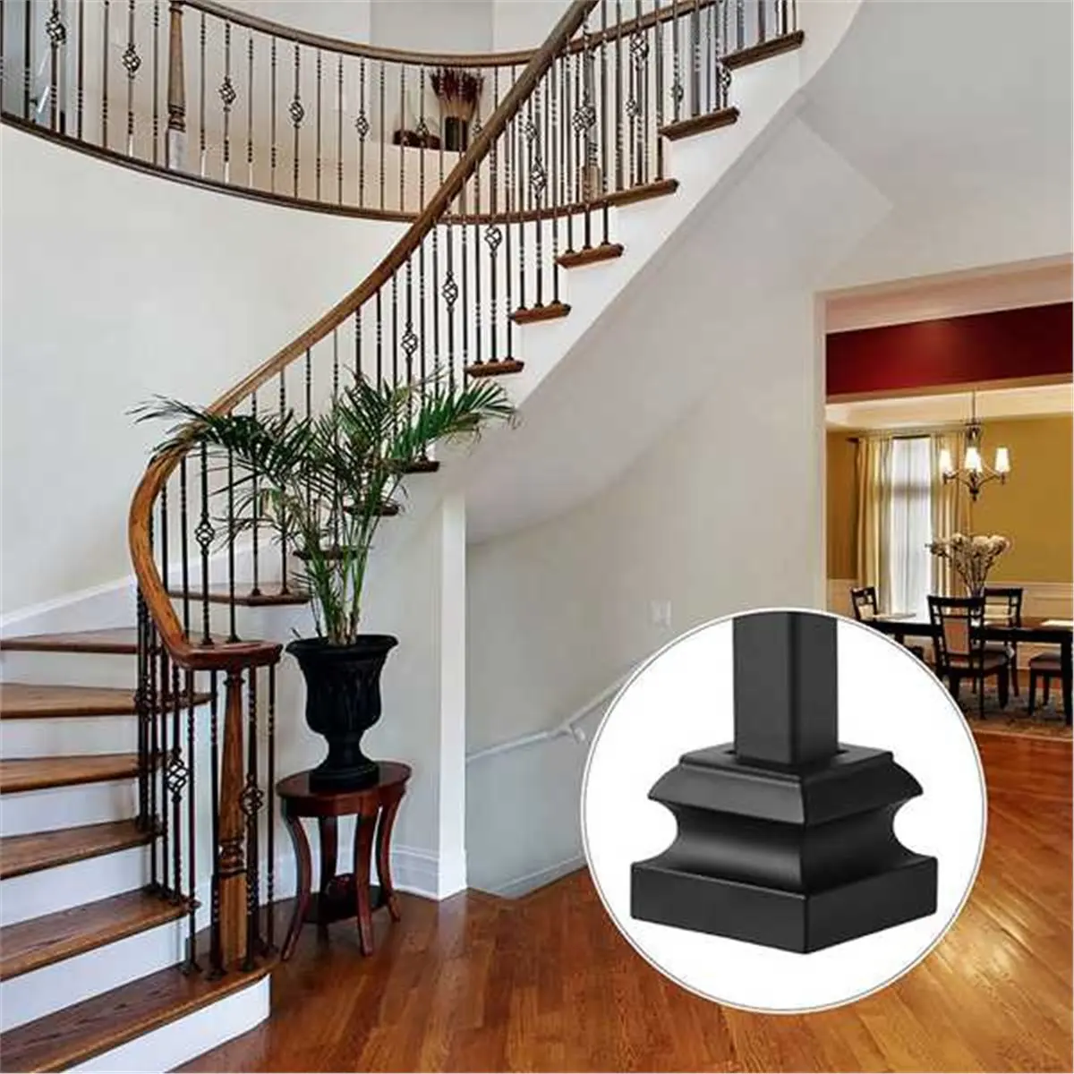 AT33 60pcs Iron Baluster Shoes Stair Flat Shoe for 1/2 Inch Square Scroll Basket Twist Knuckle Staircase Balusters
AT33 60pcs Iron Baluster Shoes Stair Flat Shoe for 1/2 Inch Square Scroll Basket Twist Knuckle Staircase Balusters