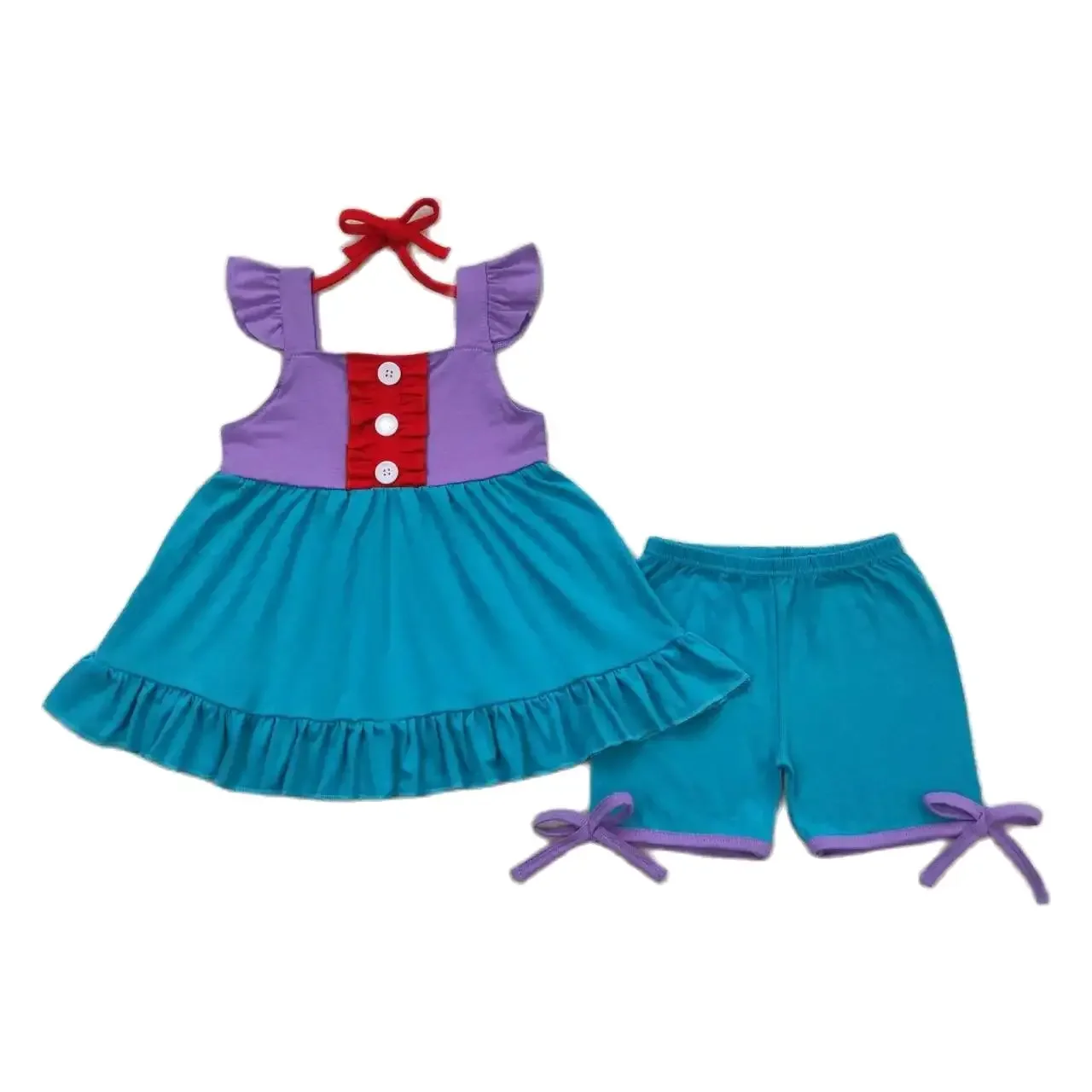 GSSO0970 Kids Girls Summer Outfit Sets Flying Sleeves Top Red Lace Print With Shorts Children Clothes
GSSO0970 Kids Girls Summer Outfit Sets Flying Sleeves Top Red Lace Print With Shorts Children Clothes
