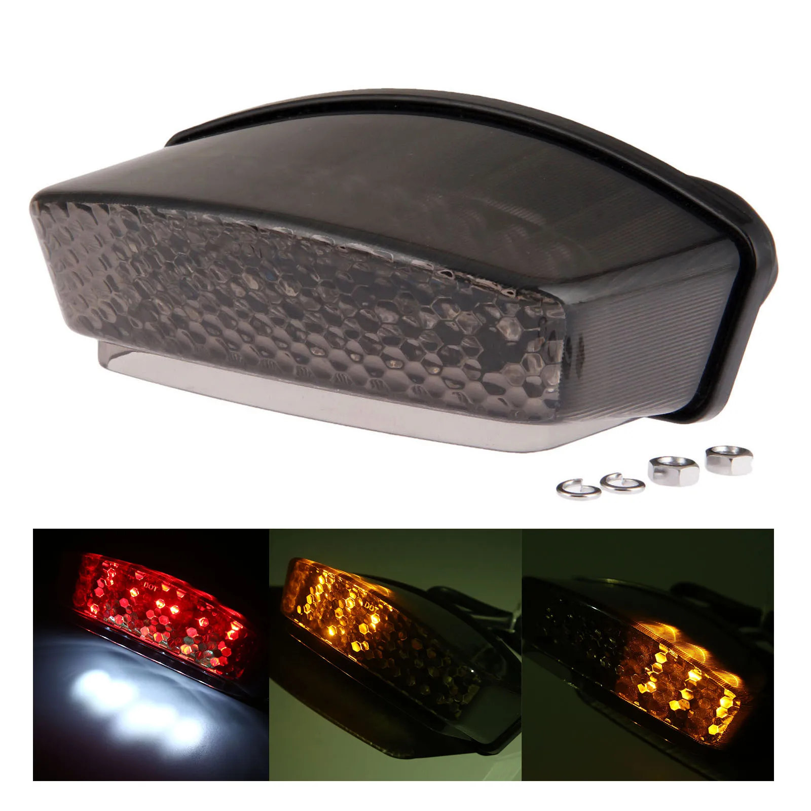 1Pc Smoked Motorcycle LED Tail Light Brake Turn Signal Indicators 12V for Ducati Monster 900 94-08 1000 S2R S4R S4 S4RS ABS
1Pc Smoked Motorcycle LED Tail Light Brake Turn Signal Indicators 12V for Ducati Monster 900 94-08 1000 S2R S4R S4 S4RS ABS