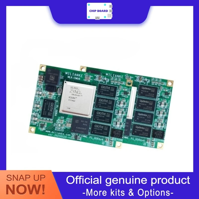 Milinker MLK-CM08-1EG2CG3EG4EV5EV FPGA Core Board, Xilinx MPSoC heterogeneous compute platform.
Milinker MLK-CM08-1EG2CG3EG4EV5EV FPGA Core Board, Xilinx MPSoC heterogeneous compute platform.
