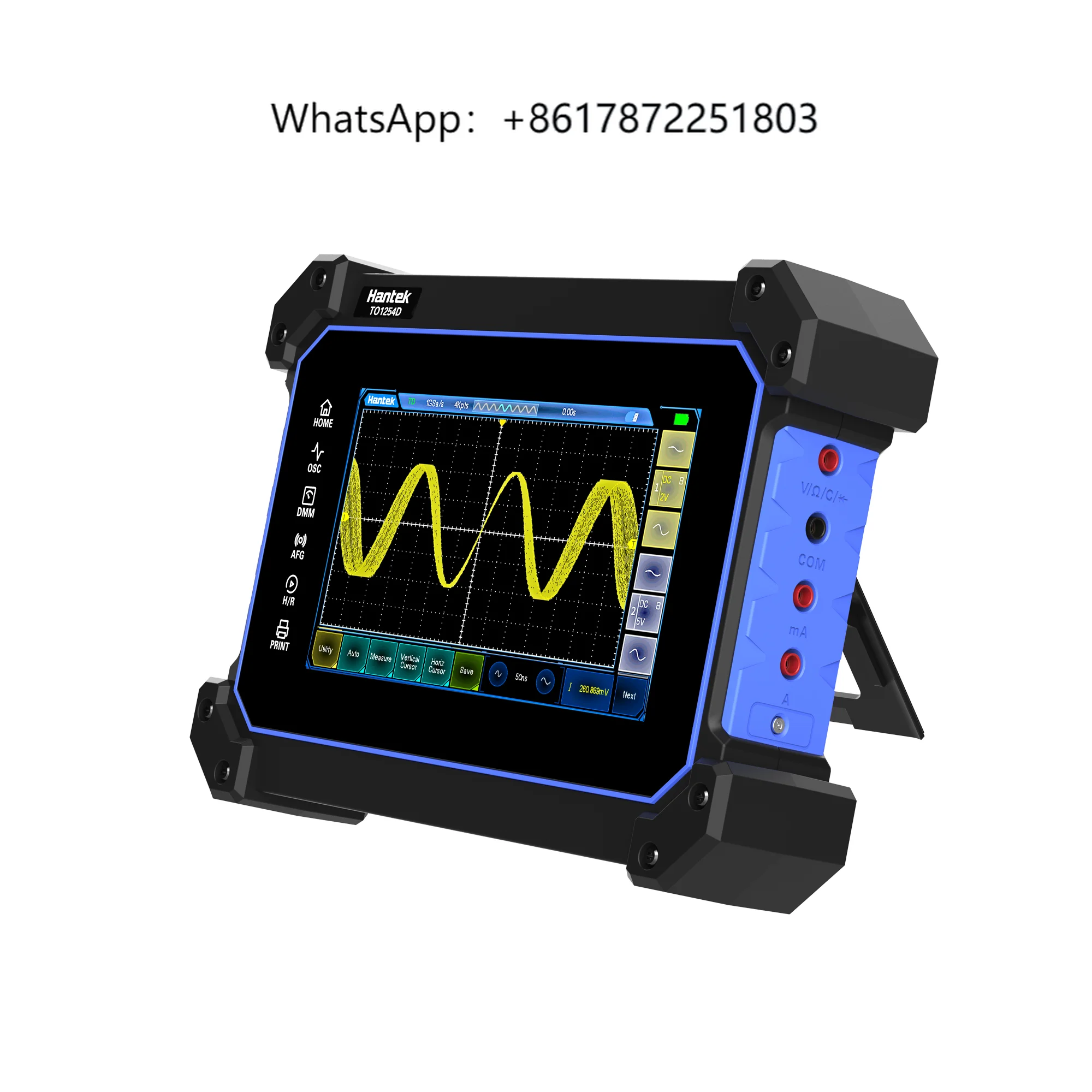 TO1112D Touch Screen Digital Oscilloscope 2 Channels 110 Mhz Handheld Oscilloscope + Signal Source
TO1112D Touch Screen Digital Oscilloscope 2 Channels 110 Mhz Handheld Oscilloscope + Signal Source