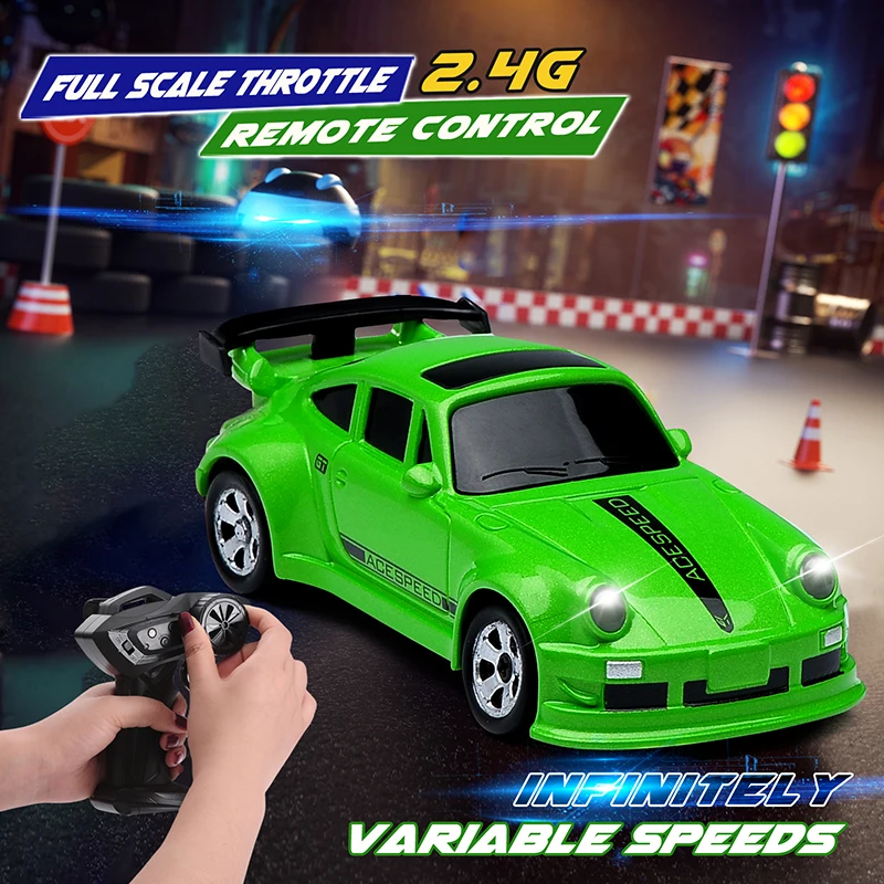 2.4G 4WD RC Car 1/64 High Speed Drift Mini Настольный гоночный автомобиль с полным приводом, радиоуправляемая гоночная модель GTR, подарки для детей
2.4G 4WD RC Car 1/64 High Speed Drift Mini Настольный гоночный автомобиль с полным приводом, радиоуправляемая гоночная модель GTR, подарки для детей