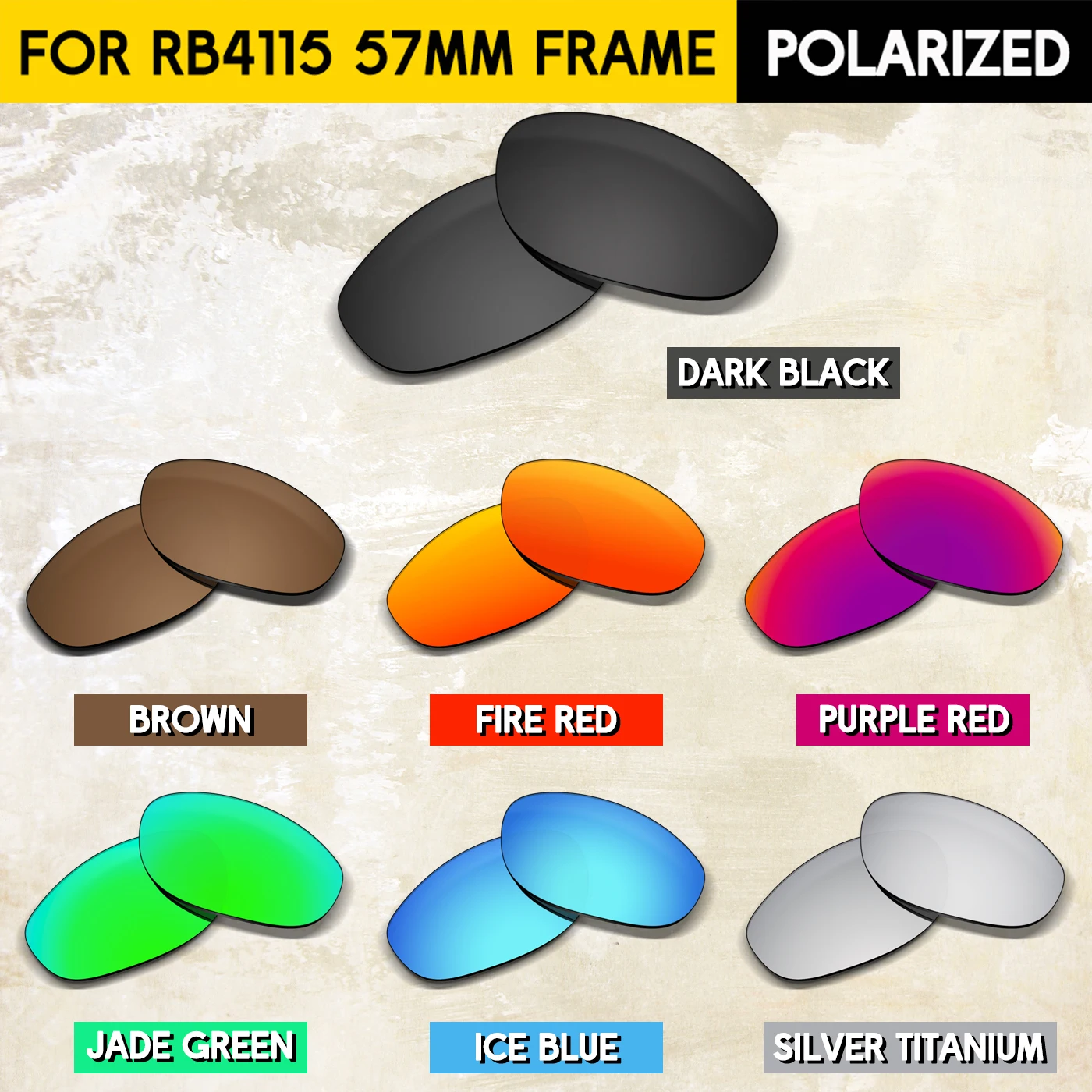 Performance Polarized Replacement Lenses for RB4115 57mm Sunglasses-100% UV Protection
Performance Polarized Replacement Lenses for RB4115 57mm Sunglasses-100% UV Protection