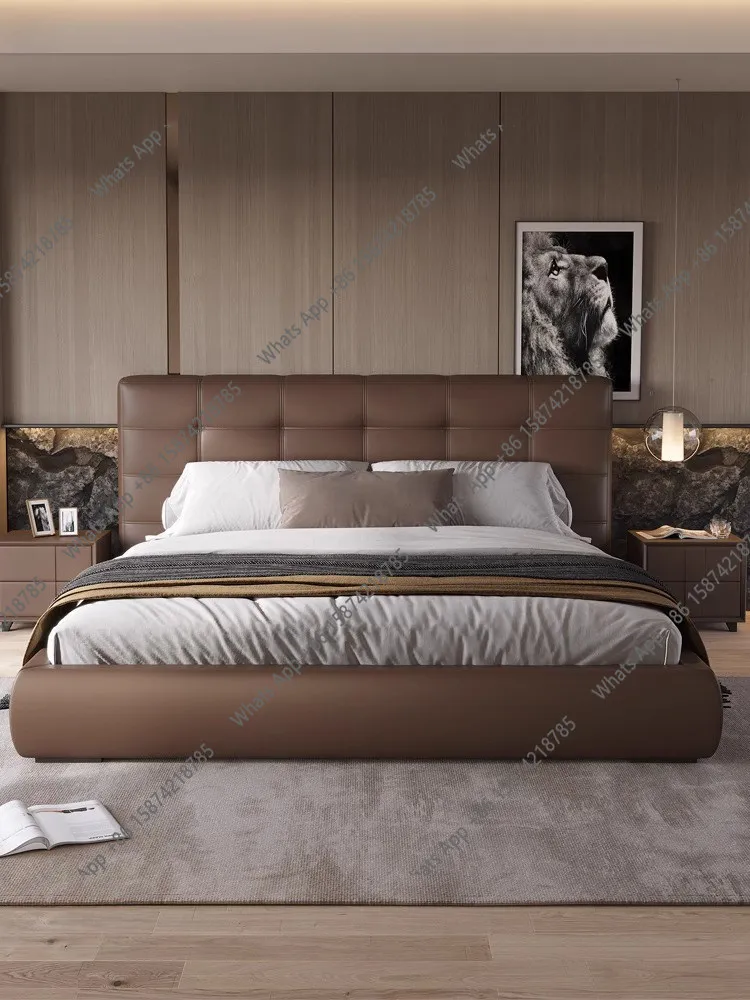 J Italian Minimalist Leather Bed, Master Bedroom, Modern Simplicity, Light Luxury, Double Wedding Bed, Soft Leather Bed Minimali
J Italian Minimalist Leather Bed, Master Bedroom, Modern Simplicity, Light Luxury, Double Wedding Bed, Soft Leather Bed Minimali