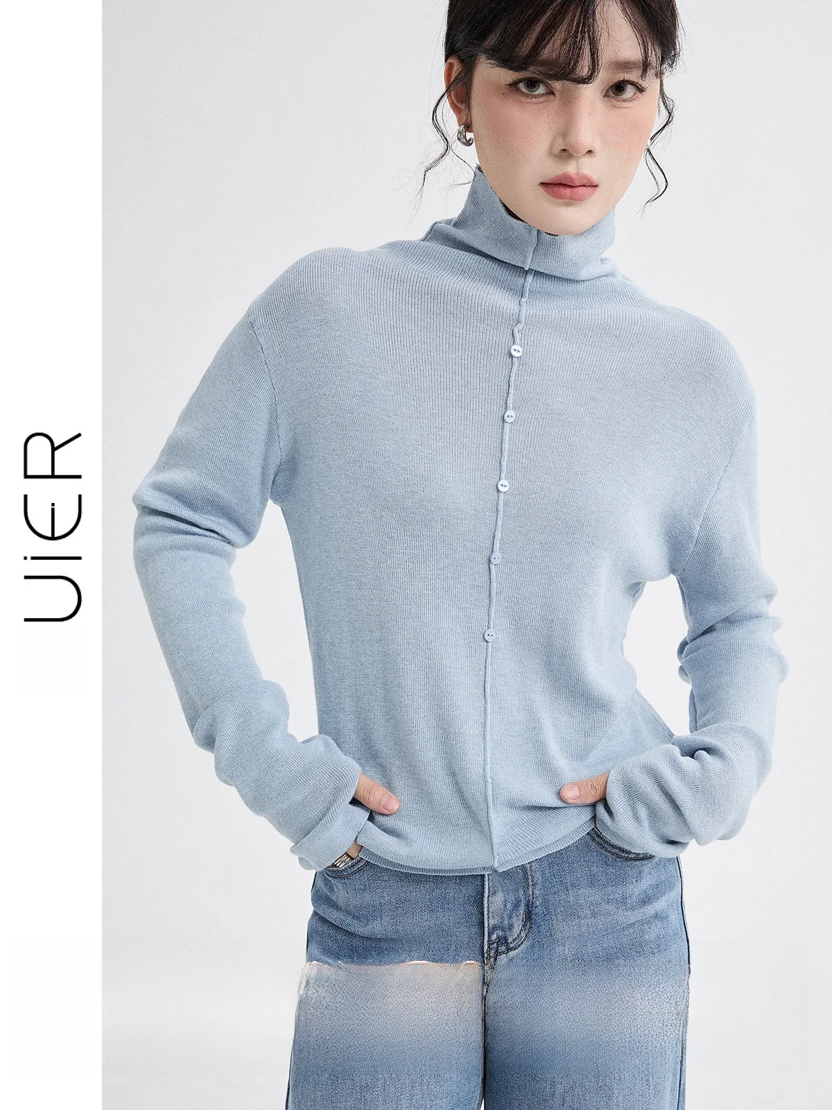 Guier High Ne Knitted Base Layer Women's Casual Patchwork Winter Top Comfortable Stretchy Color Slim Fit Long Sve
Guier High Ne Knitted Base Layer Women's Casual Patchwork Winter Top Comfortable Stretchy Color Slim Fit Long Sve