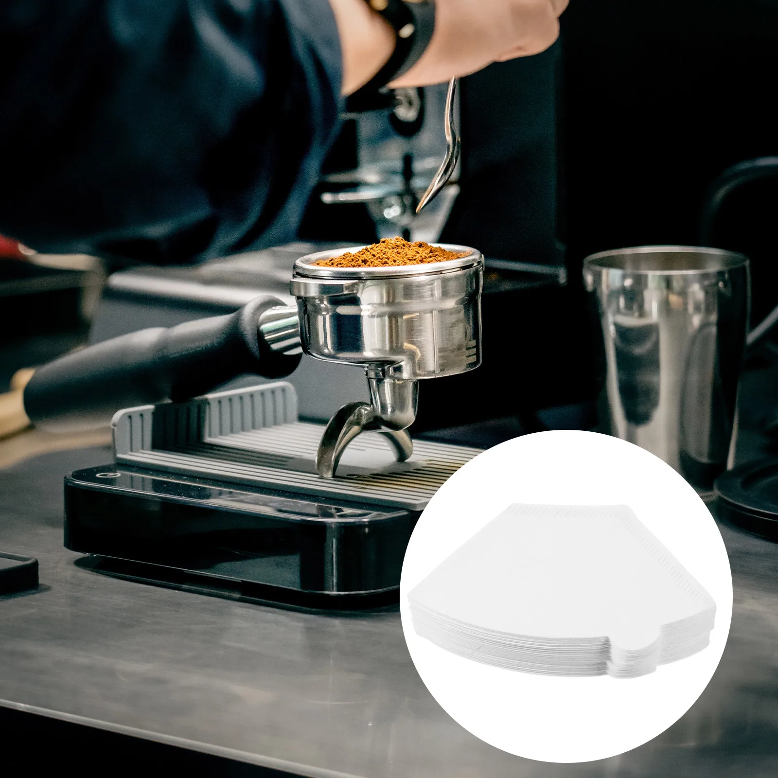 100pcs Coffee Filter Papers Round Shape Healthy Safe Even Flow Preserve Taste Great for Any Coffee Kitchen Cafe Strainer
100pcs Coffee Filter Papers Round Shape Healthy Safe Even Flow Preserve Taste Great for Any Coffee Kitchen Cafe Strainer