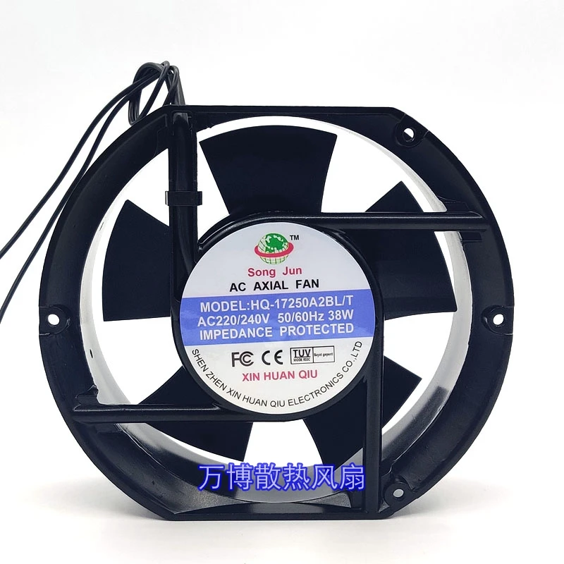 NEW FOR HQ-17250A2BL/T 17251 cooler AC220/240V 50/60Hz 38W cooling fan
NEW FOR HQ-17250A2BL/T 17251 cooler AC220/240V 50/60Hz 38W cooling fan