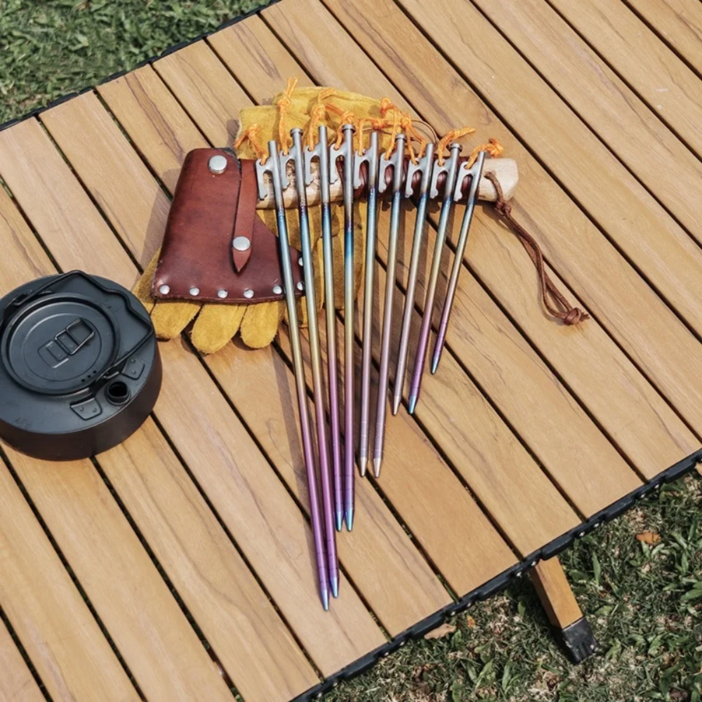 Be suitable for 6PCS Titanium Alloy Tent Canopy Pegs Set Camping Heavy Duty Tent Stakes 20/24/30/35/40cm Ground Nails
Be suitable for 6PCS Titanium Alloy Tent Canopy Pegs Set Camping Heavy Duty Tent Stakes 20/24/30/35/40cm Ground Nails