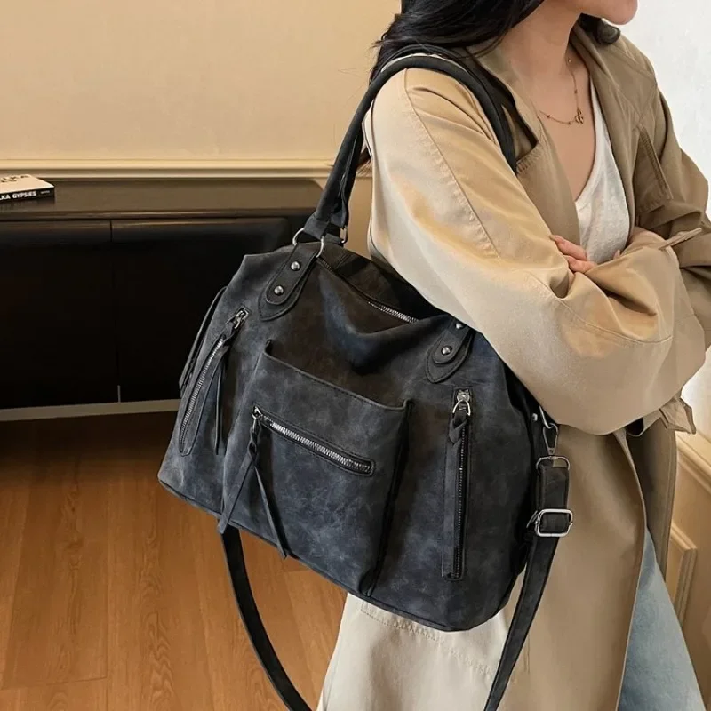 Stylish Vintage Leather Satchel For Women Luxury Designer Crossbody Large Capacity Diaper Bag Elegant Commuter Minimalist Tote
Stylish Vintage Leather Satchel For Women Luxury Designer Crossbody Large Capacity Diaper Bag Elegant Commuter Minimalist Tote