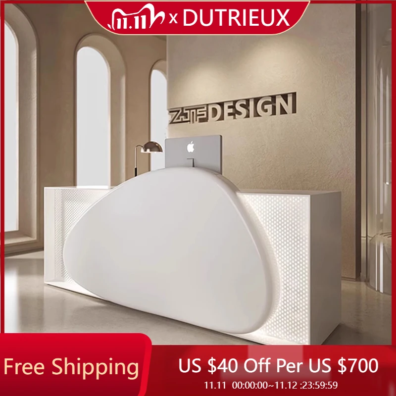 White Front Desk Reception Desks Counter Service L Shaped Light Luxury Reception Desks Design Elegant Bureau Office Furniture
White Front Desk Reception Desks Counter Service L Shaped Light Luxury Reception Desks Design Elegant Bureau Office Furniture