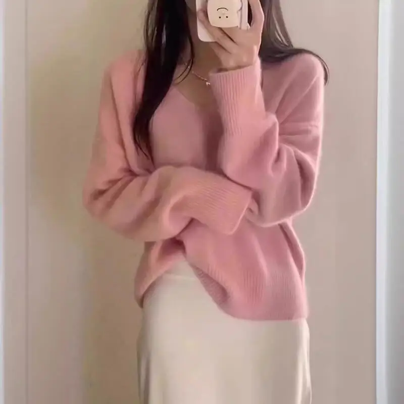 Свитер с капюшоном и v-образным вырезом, женский нежный ветровой трикотаж, модная минималистичная женская одежда, свободная верхняя одежда для ленивого темперамента, топы, оптовая продажа
Свитер с капюшоном и v-образным вырезом, женский нежный ветровой трикотаж, модная минималистичная женская одежда, свободная верхняя одежда для ленивого темперамента, топы, оптовая продажа