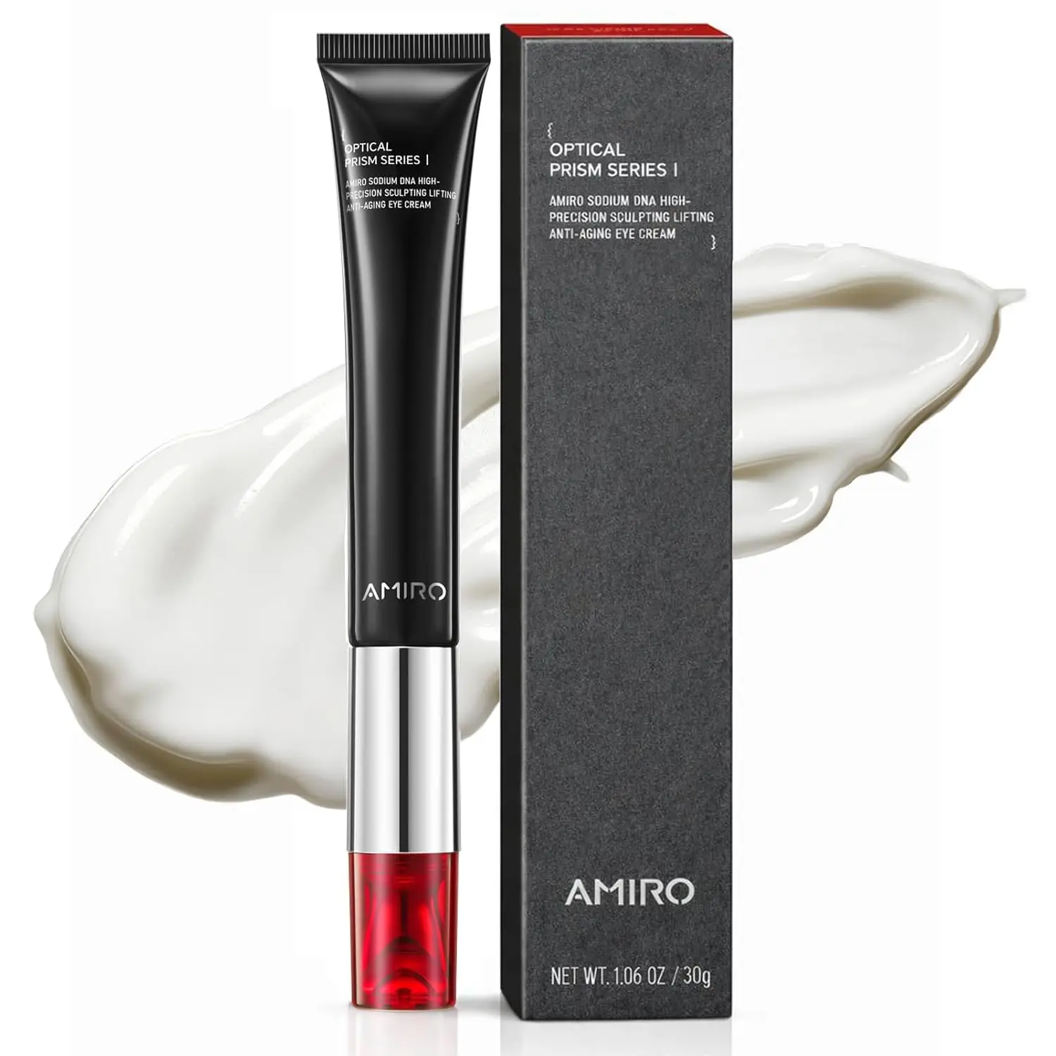 2-in-1 Red Light Eye Cream with Microcurrent Massager, PDRN Peptide Treatment for Puffy Eyes and Firmer Skin, 1.06 oz
2-in-1 Red Light Eye Cream with Microcurrent Massager, PDRN Peptide Treatment for Puffy Eyes and Firmer Skin, 1.06 oz