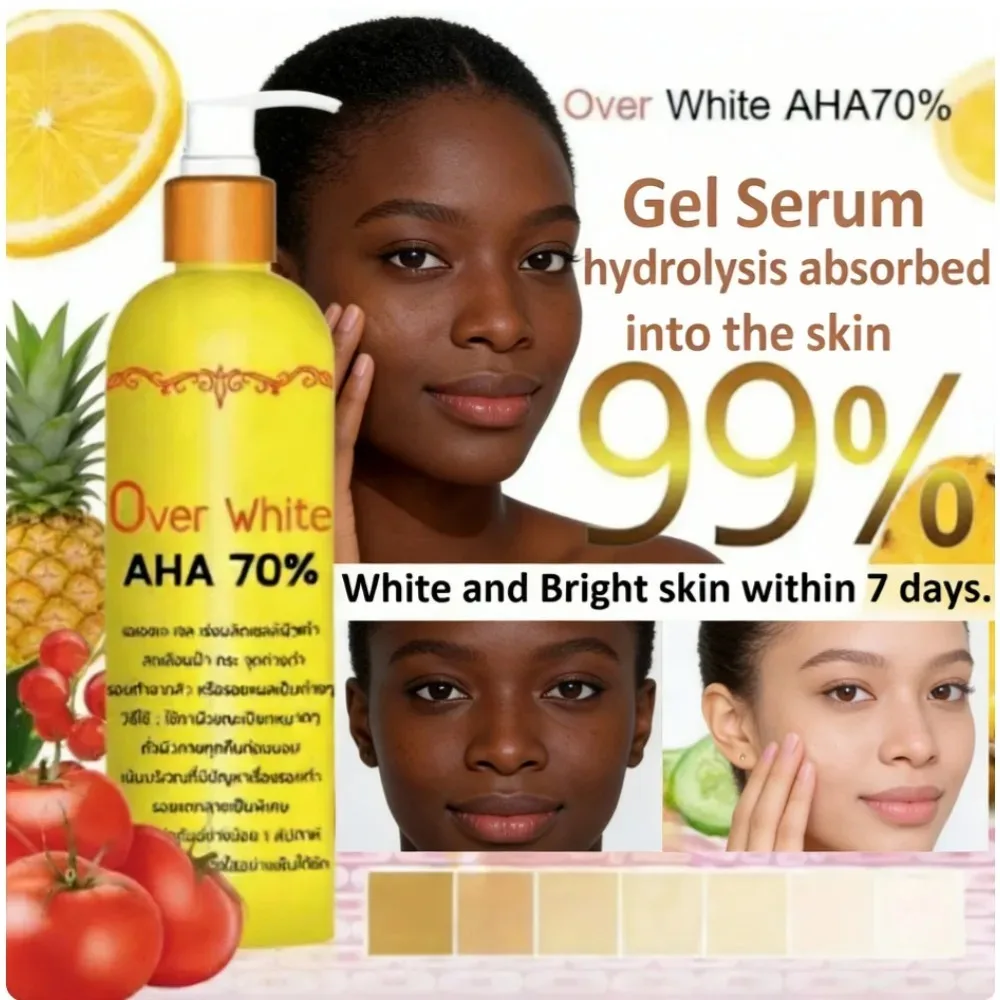 AHA 70% Body Whiten Serum Remove Dark Skin Over White Lightening Bleaching 120ml
AHA 70% Body Whiten Serum Remove Dark Skin Over White Lightening Bleaching 120ml