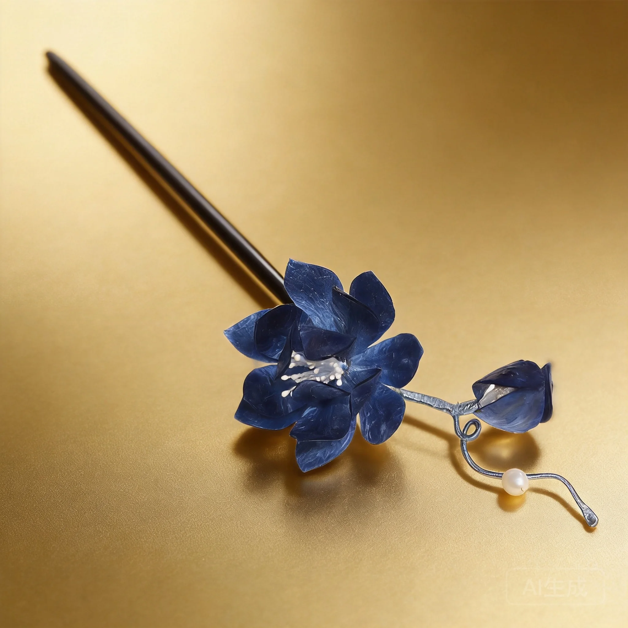 Traditional Chinese Style Lucky Auspicious Blue Lotus Silk Velvet Flower Wooden Hair Stick Vintage Hanfu Cheongsam Hair Accessor
Traditional Chinese Style Lucky Auspicious Blue Lotus Silk Velvet Flower Wooden Hair Stick Vintage Hanfu Cheongsam Hair Accessor