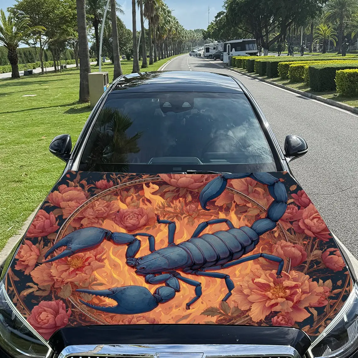 Наклейки на капот автомобиля с принтом Fiery Peony Blue Scorpion, водонепроницаемые самоклеящиеся, устойчивые к царапинам, легко приклеиваемые, прочные автомобильные ПВХ
Наклейки на капот автомобиля с принтом Fiery Peony Blue Scorpion, водонепроницаемые самоклеящиеся, устойчивые к царапинам, легко приклеиваемые, прочные автомобильные ПВХ