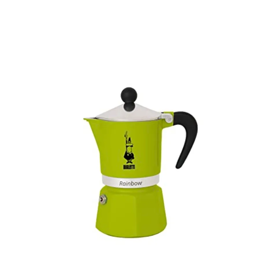 Rainbow Moka Pot in, 6 Cup Stove Top Espresso Maker - Cafetera for Ground Coffee, Italian Coffee Maker for Home Brewing
Rainbow Moka Pot in, 6 Cup Stove Top Espresso Maker - Cafetera for Ground Coffee, Italian Coffee Maker for Home Brewing