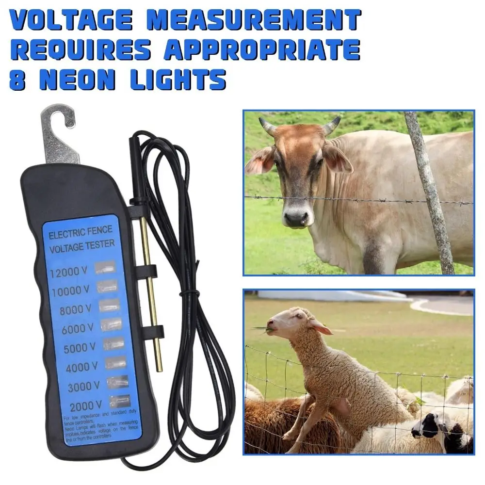 Professional 12KV Electric Fence Tester Handheld Digital Display Voltage Tester High Voltage Electric Tester Agricultural
Professional 12KV Electric Fence Tester Handheld Digital Display Voltage Tester High Voltage Electric Tester Agricultural