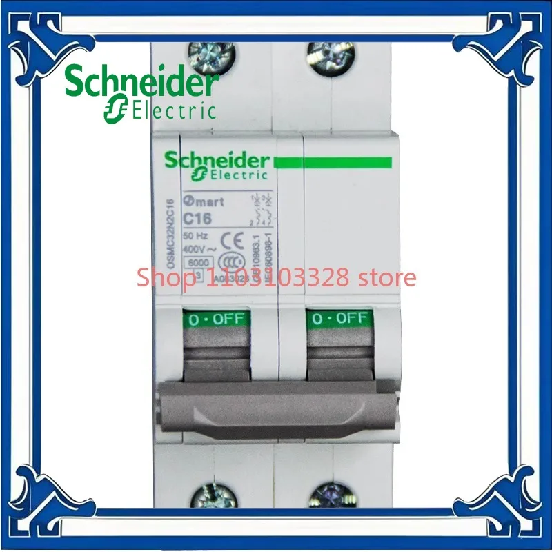 Schneider OSM 2P Circuit Breaker 16A-63A, 6kA MCB (Автоматический выключатель, Interruptor Automático) High Quality
Schneider OSM 2P Circuit Breaker 16A-63A, 6kA MCB (Автоматический выключатель, Interruptor Automático) High Quality