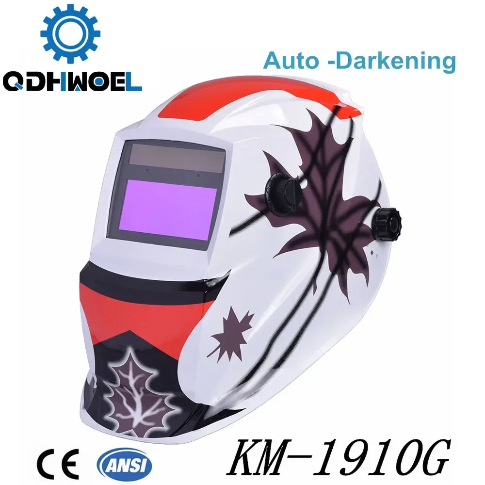 QDHWOEL PP Solar Auto Darkening Welding Helmet KM-1910G Solar Cells And Lithium Battery
QDHWOEL PP Solar Auto Darkening Welding Helmet KM-1910G Solar Cells And Lithium Battery