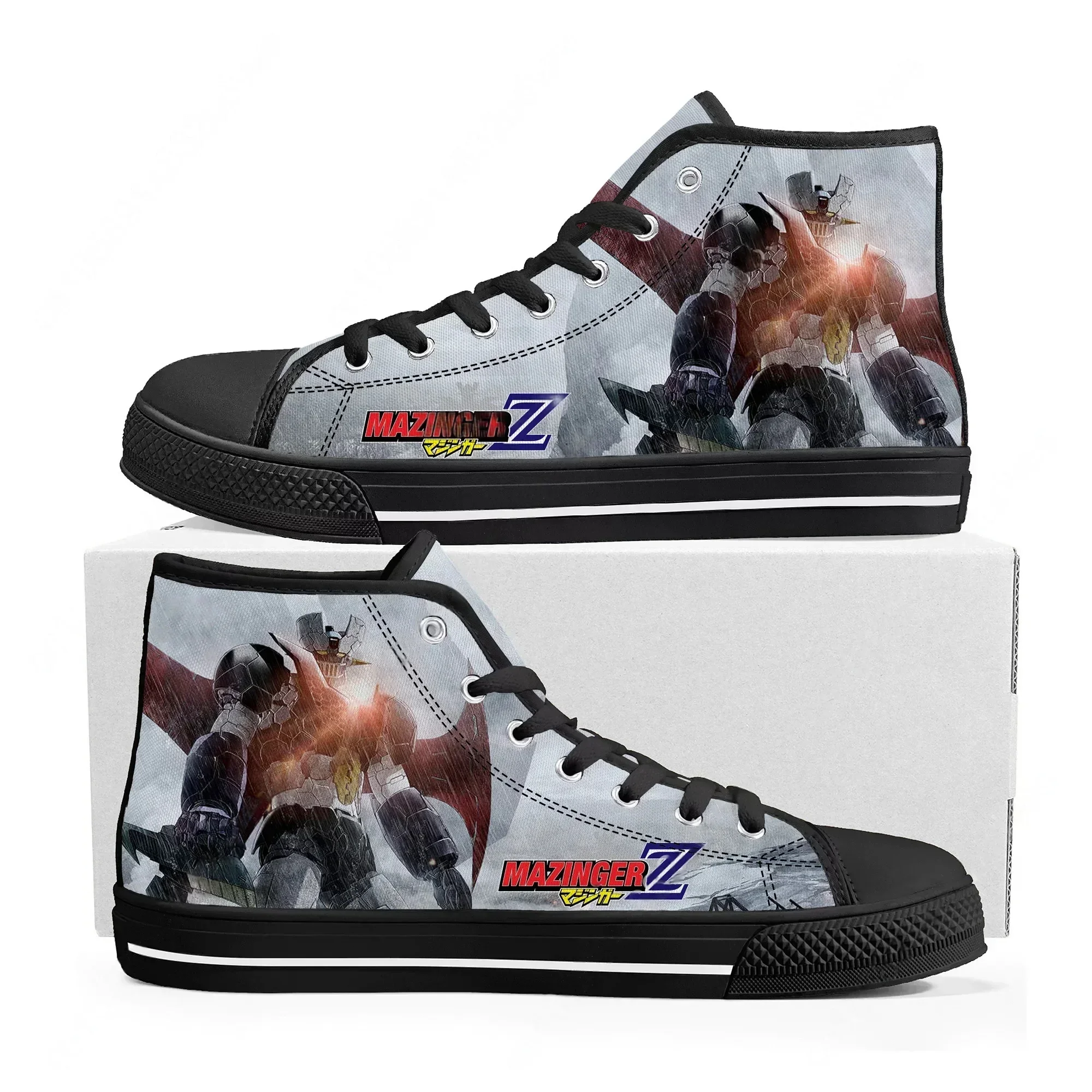Hot Anime Mazinger Z Cartoon High Top Sneakers High Quality Mens Womens Canvas Sneaker Casual Couple Shoes Custom Shoe
Hot Anime Mazinger Z Cartoon High Top Sneakers High Quality Mens Womens Canvas Sneaker Casual Couple Shoes Custom Shoe
