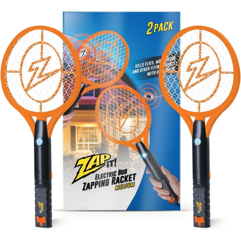 2 Pack High Voltage 4000V Rechargeable Electric Fly Swatter Racket Mosquito Zapper Indoor Outdoor Medium Orange
2 Pack High Voltage 4000V Rechargeable Electric Fly Swatter Racket Mosquito Zapper Indoor Outdoor Medium Orange