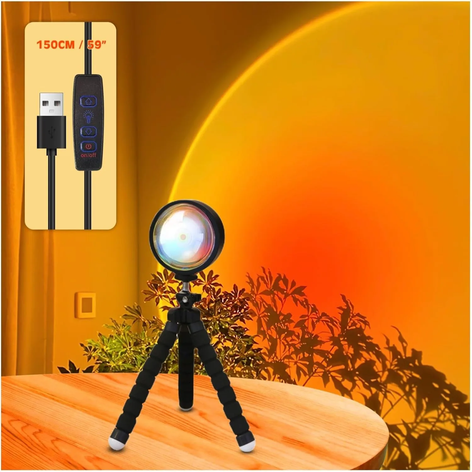 Sunset Lamp Projector, 360° Rotation Sun Lamp for Bedroom Decor, Aesthetic Room Decor Gift for Women
Sunset Lamp Projector, 360° Rotation Sun Lamp for Bedroom Decor, Aesthetic Room Decor Gift for Women