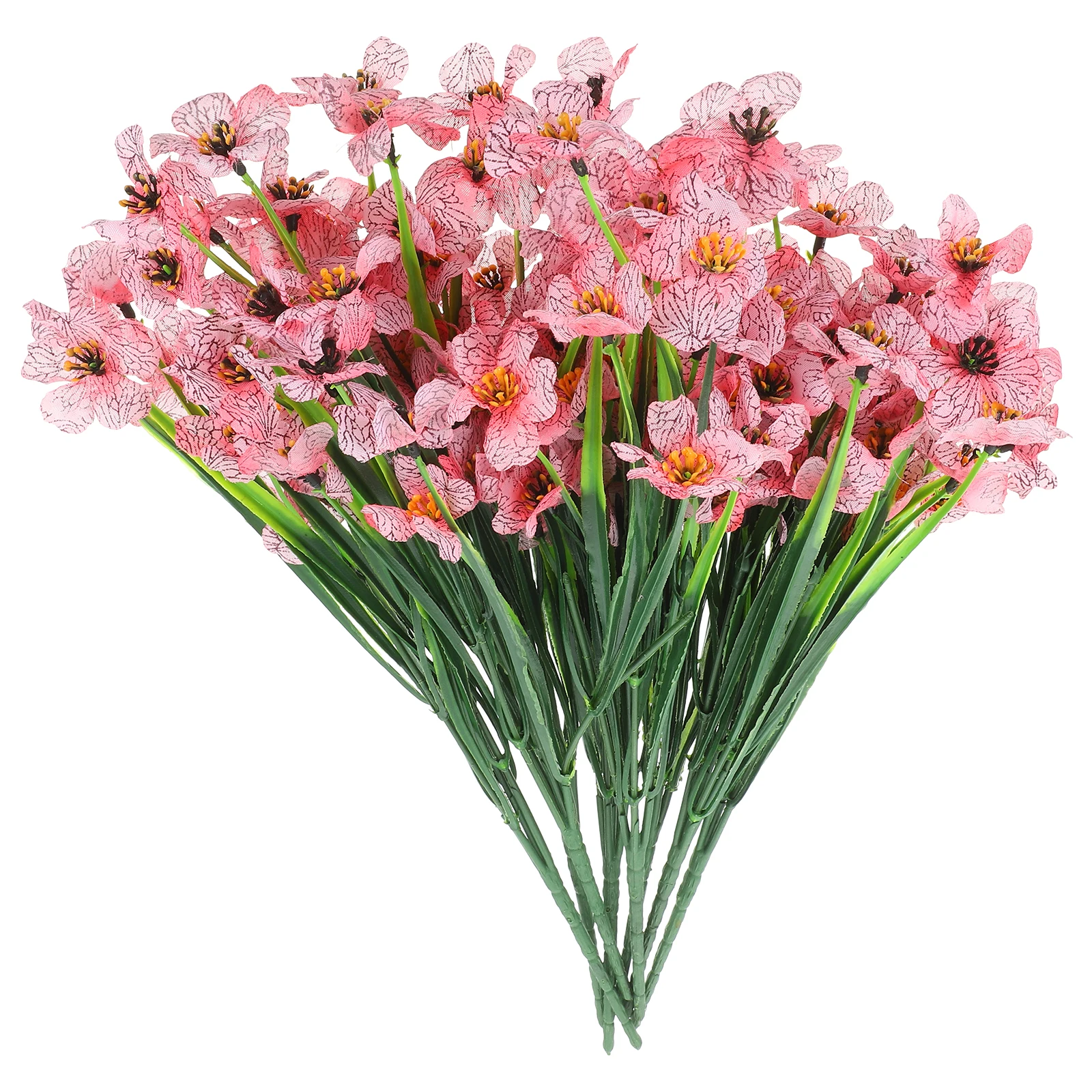 8pcs Artificial Violet Flowers Pink 5 Heads Outdoor Decorative Fake Plants Weather Resistant DIY Flower Arrangement
8pcs Artificial Violet Flowers Pink 5 Heads Outdoor Decorative Fake Plants Weather Resistant DIY Flower Arrangement