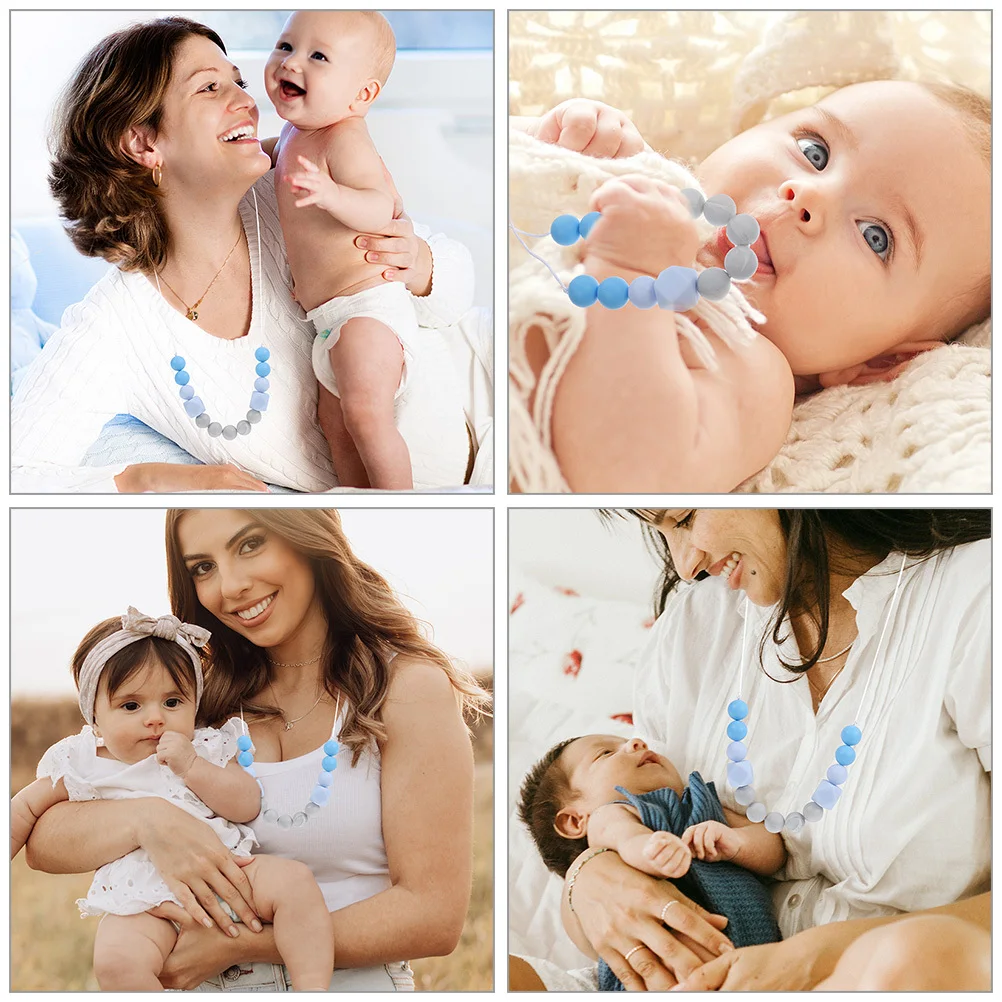 2Pcs Baby Teething Necklace Set Cute Colorful Chewable Necklace for Newborns Safe Infant Soothing Nursing Accessory
2Pcs Baby Teething Necklace Set Cute Colorful Chewable Necklace for Newborns Safe Infant Soothing Nursing Accessory