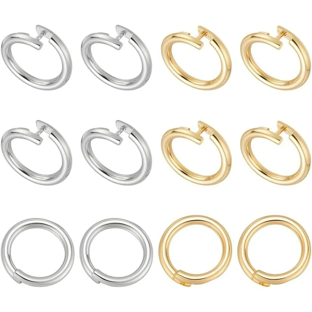 12pcs 14K Locking Jump Rings 12mm Round Locking Jump Rings Circle Clasp Open End Ring Connector for Necklace
12pcs 14K Locking Jump Rings 12mm Round Locking Jump Rings Circle Clasp Open End Ring Connector for Necklace
