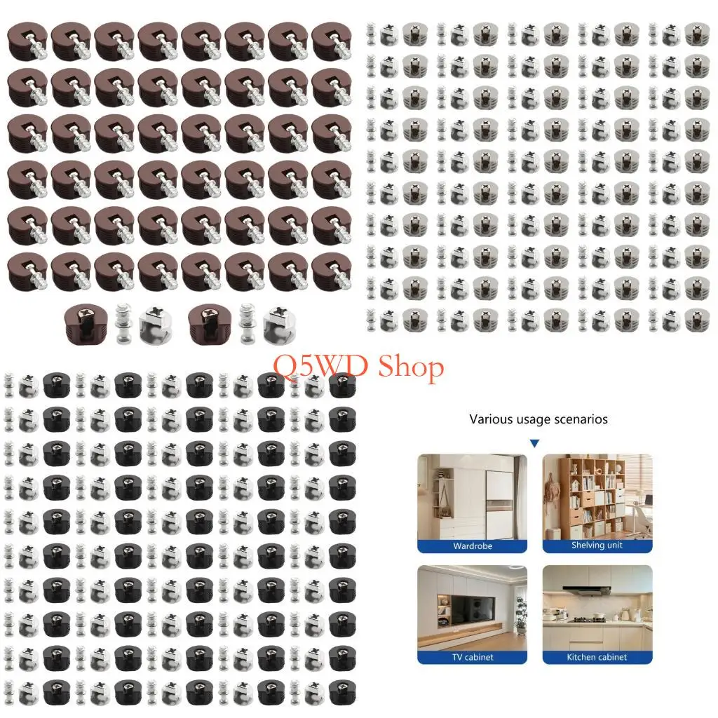 Q5WD 50Pcs Concealed Cabinet Connectors with Screws Furniture Connecting Bracket
Q5WD 50Pcs Concealed Cabinet Connectors with Screws Furniture Connecting Bracket