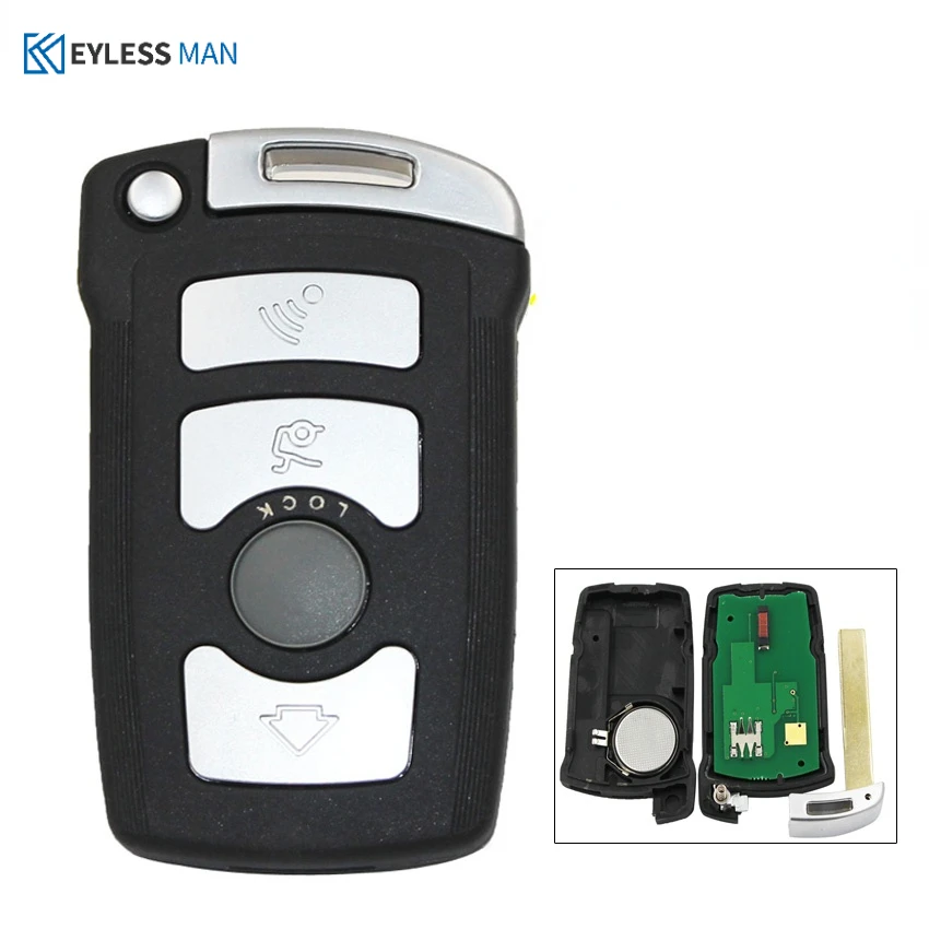 4 Button Smart Remote Key Fob For BMW 7 Series 730Li 740 745 750 CAS1 315LP MHz 315MHz 434MHz 868MHz With ID7944 Chip
4 Button Smart Remote Key Fob For BMW 7 Series 730Li 740 745 750 CAS1 315LP MHz 315MHz 434MHz 868MHz With ID7944 Chip