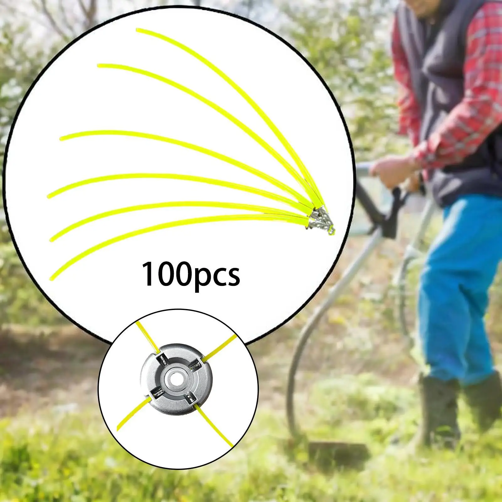 100 Pieces String Trimmer Line Grass Trimmer Rope Cutter Strimmer Line Yellow Garden Grass Trimming Tool Weed Eater String
100 Pieces String Trimmer Line Grass Trimmer Rope Cutter Strimmer Line Yellow Garden Grass Trimming Tool Weed Eater String