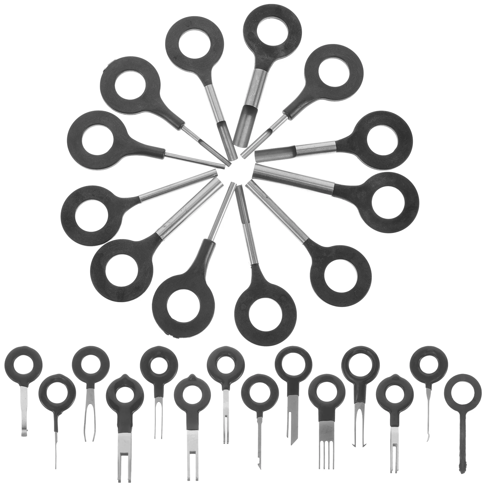 28pcs Pin Tool Electric Connector Car Terminal Wire Terminal Removal Tool Kit Wire Harness Extractor Automotive Electrical Tools
28pcs Pin Tool Electric Connector Car Terminal Wire Terminal Removal Tool Kit Wire Harness Extractor Automotive Electrical Tools
