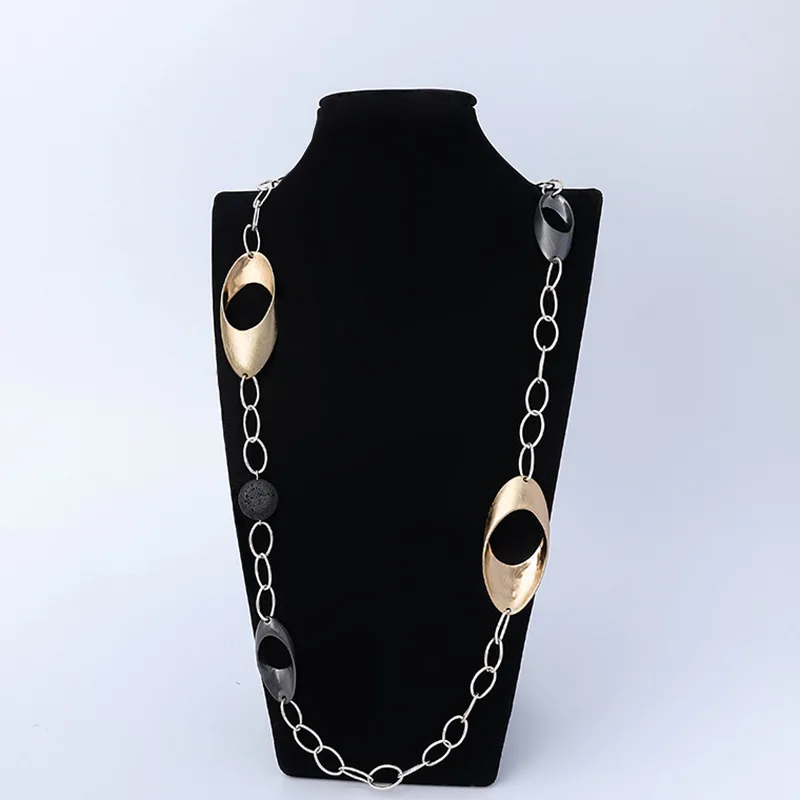 Kaseakia Women's Sweater Chain Fashion Exaggerated Oval Metal Pendant Long Necklace Jewelry Accessories
Kaseakia Women's Sweater Chain Fashion Exaggerated Oval Metal Pendant Long Necklace Jewelry Accessories
