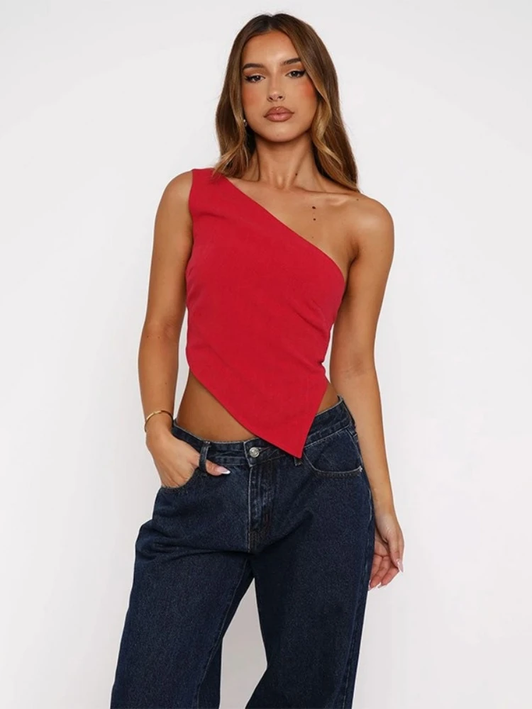 Inclined Shoulder Halter Top Asymmetrical Crop Tops Bandage Y2k Clothes Backless Hot Tops For Women Streetwear Tie Back Corset
Inclined Shoulder Halter Top Asymmetrical Crop Tops Bandage Y2k Clothes Backless Hot Tops For Women Streetwear Tie Back Corset