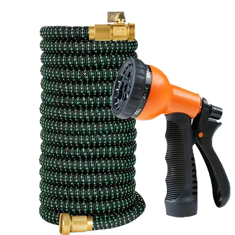 Rubber material stretchable garden hose, high-pressure multifunctional water gun, lightweight, twist free, leak proof design,
Rubber material stretchable garden hose, high-pressure multifunctional water gun, lightweight, twist free, leak proof design,