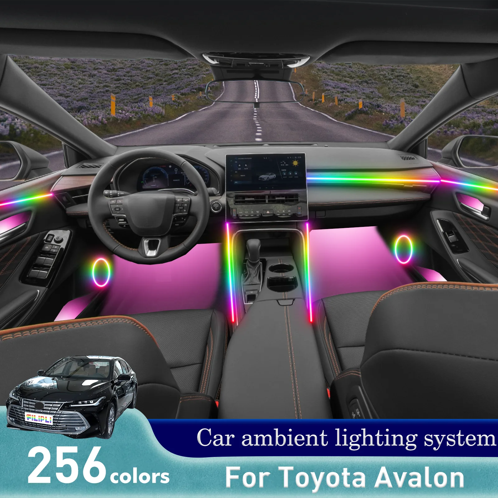 For Toyota Avalon RGB 64 Colors LED Car Interior Ambient Light Easy Installation Strip
For Toyota Avalon RGB 64 Colors LED Car Interior Ambient Light Easy Installation Strip