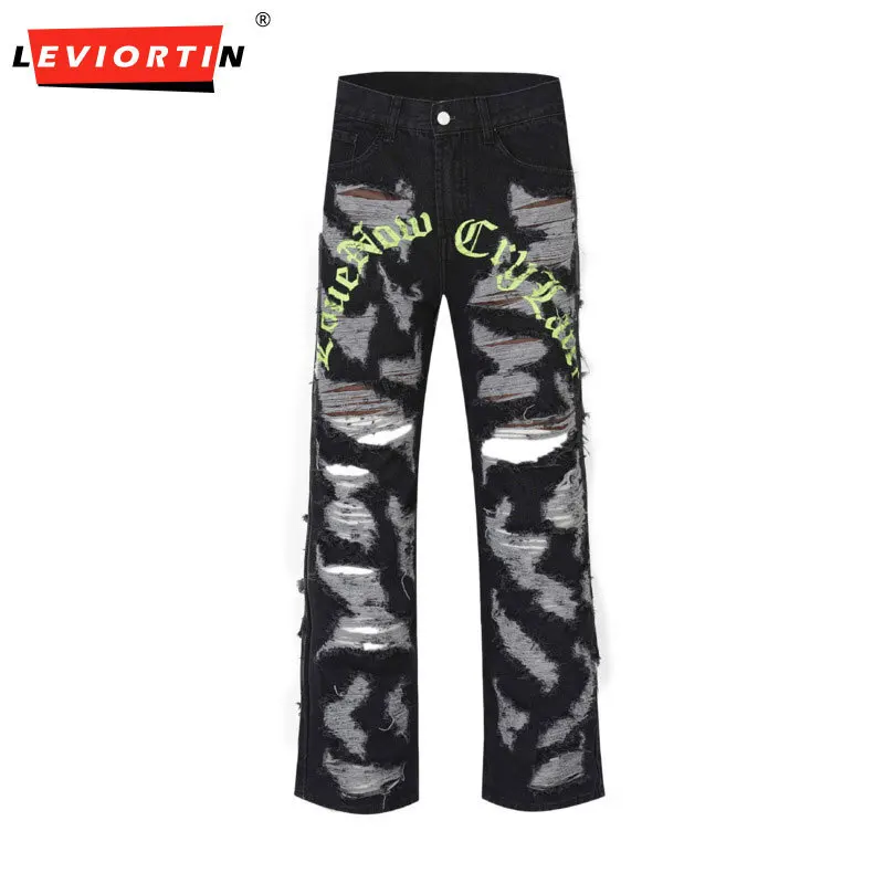 Y2K Street Apparel Letter Printing Worn Out Men Jeans Wide Leg Straight Leg Casual Versatile Denim Pants Unisex Loose Fit Pants
Y2K Street Apparel Letter Printing Worn Out Men Jeans Wide Leg Straight Leg Casual Versatile Denim Pants Unisex Loose Fit Pants