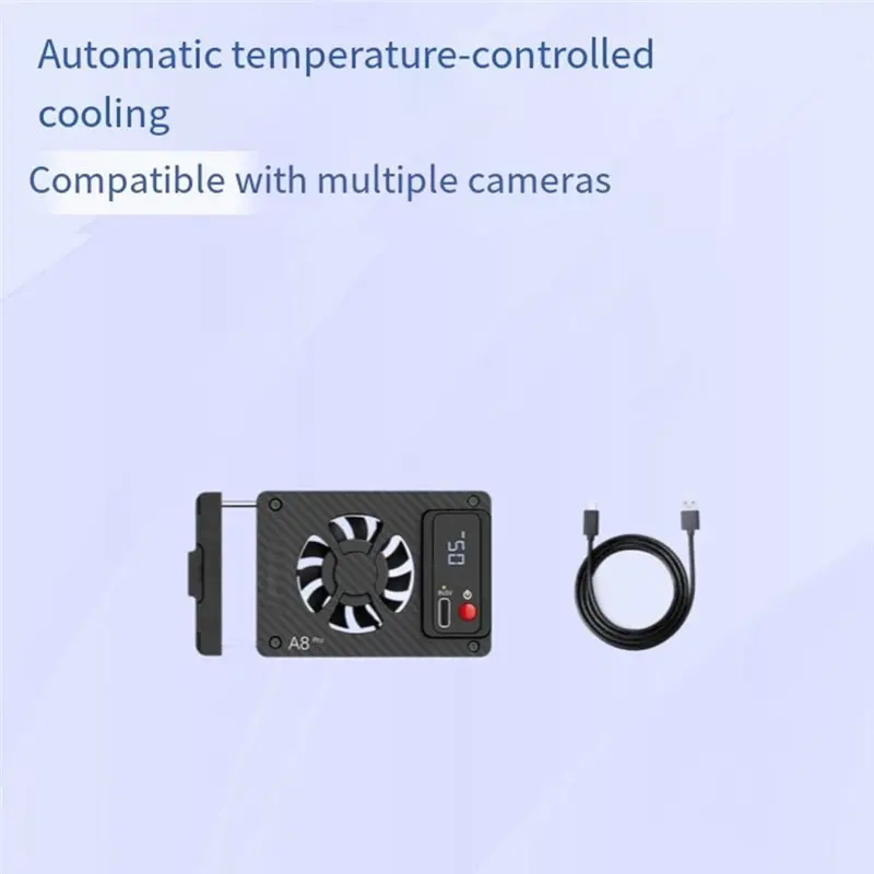 FULL-Camera Cooling Fan Camera Cooling Fan SP-A8pro For Sony A7M4 A7C ZVE1/10 A6700 Canon R5/R6/R8/Fuji XT4 DSLR Cooling System
FULL-Camera Cooling Fan Camera Cooling Fan SP-A8pro For Sony A7M4 A7C ZVE1/10 A6700 Canon R5/R6/R8/Fuji XT4 DSLR Cooling System