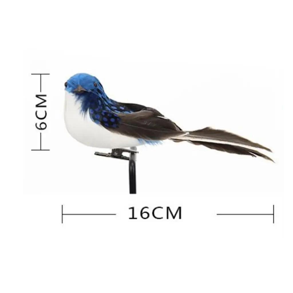 Feathered Bird Clip Decorative Birds Garden Sculpture Artificial Bird Figurine for Decorative Hens and Props
Feathered Bird Clip Decorative Birds Garden Sculpture Artificial Bird Figurine for Decorative Hens and Props