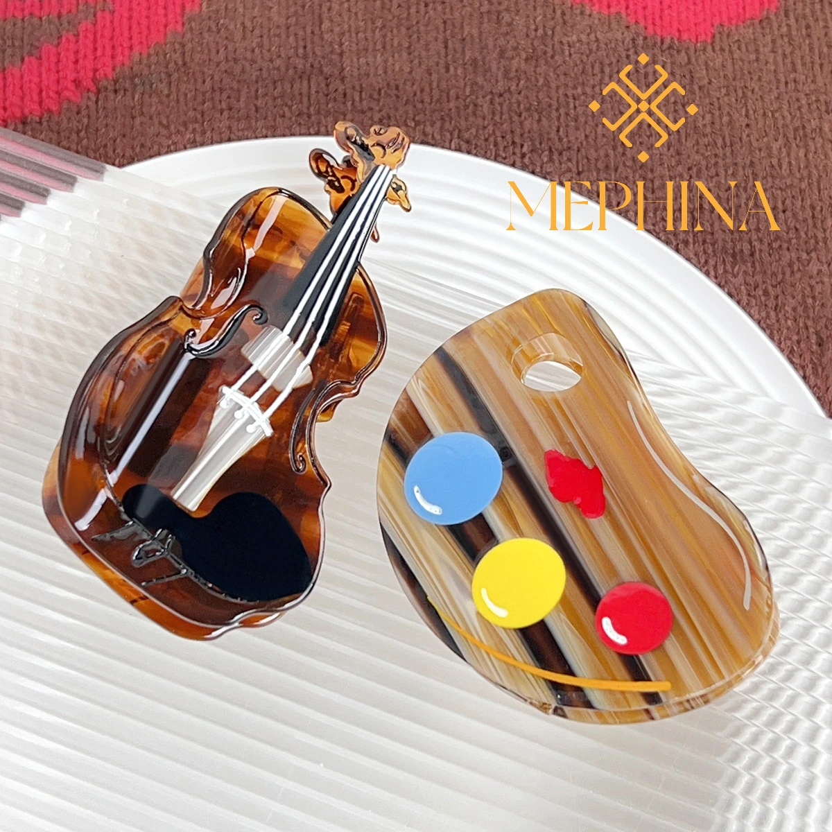 MEPHINA Vintage Hair Claw Clips Cello Hair Claw Palette Hair Claws Art Hair Clip Creative Classy Hair Claw Accessories for Women
MEPHINA Vintage Hair Claw Clips Cello Hair Claw Palette Hair Claws Art Hair Clip Creative Classy Hair Claw Accessories for Women