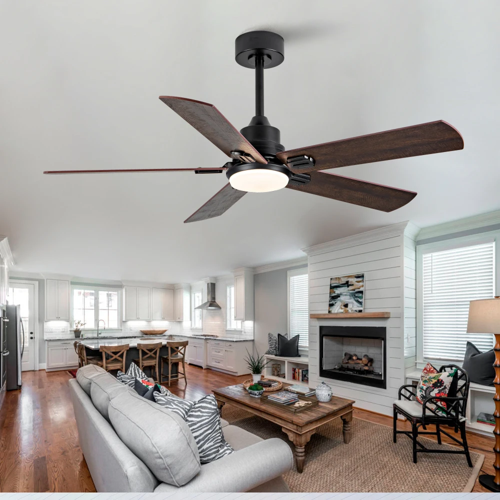 6-Blade Black-Walnut Ceiling Fan Light,5-Speed Quiet DC Motor,Remote&APP Control,Reversible
6-Blade Black-Walnut Ceiling Fan Light,5-Speed Quiet DC Motor,Remote&APP Control,Reversible